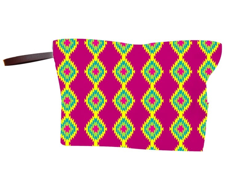 Multicolor Polyester Spacious Makeup Pouch, For Gift, Zipper