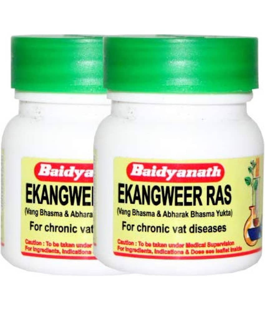 Baidyanath Ekangweer Ras, Pain Relief, 40 Tablets (Pack of 2)