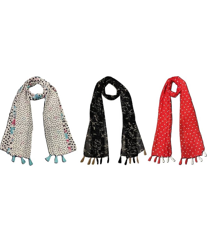 stolevilla Multi Printed Poly Cotton Yarn Stoles