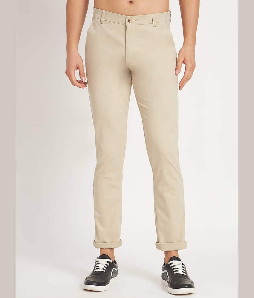 RAGZO Regular Flat Men's Chinos - Beige ( Pack of 1 )