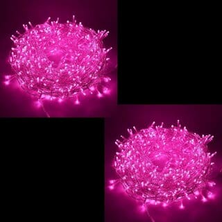 DAYBETTER Pink 15M String Light, Rice Light, Diwali Decorative Ladi Light Pack of 2