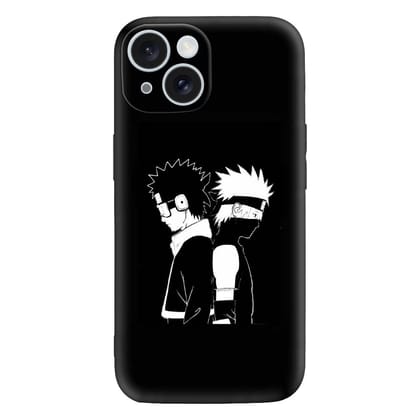 Kakashiand Obito Backto Back Embossed Mobile Cover
