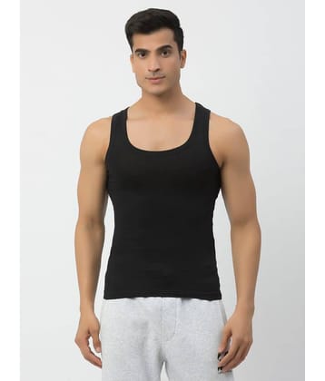 John Players Black John Players Vest Cotton Men's Vest ( Pack of 1 )