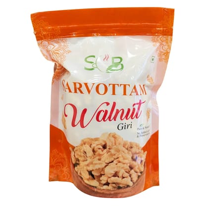 Sarvottam Walnut Giri (Chilean) 250g | Premium Quality Akhrot Kernels | Crunchy & Fresh Dry Fruits | Healthy Omega-3 Rich Snack