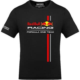 Fastbend Mens Black Printed Cotton Blend Round Neck T-Shirt