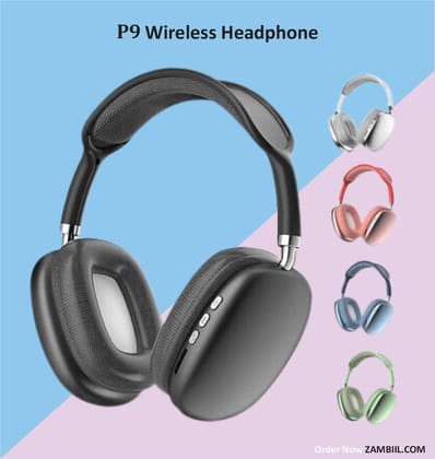 P9 Bluetooth Wireless On-Ear Headphones with Active Noise Cancellation, 4 Hours Playtime, IPX4 Sweat Resistant, Built-in Mic Multicolour P9 Bluetooth Wireless On-Ear Headphones with Active Noise Cancellation, 4 Hours Playtime, IPX4 Sweat Resistant, Built-in Mic Multicolour