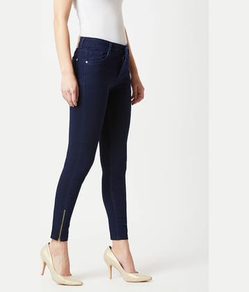 Miss Chase - Navy Blue Denim Skinny Fit Women's Jeans ( Pack of 1 )