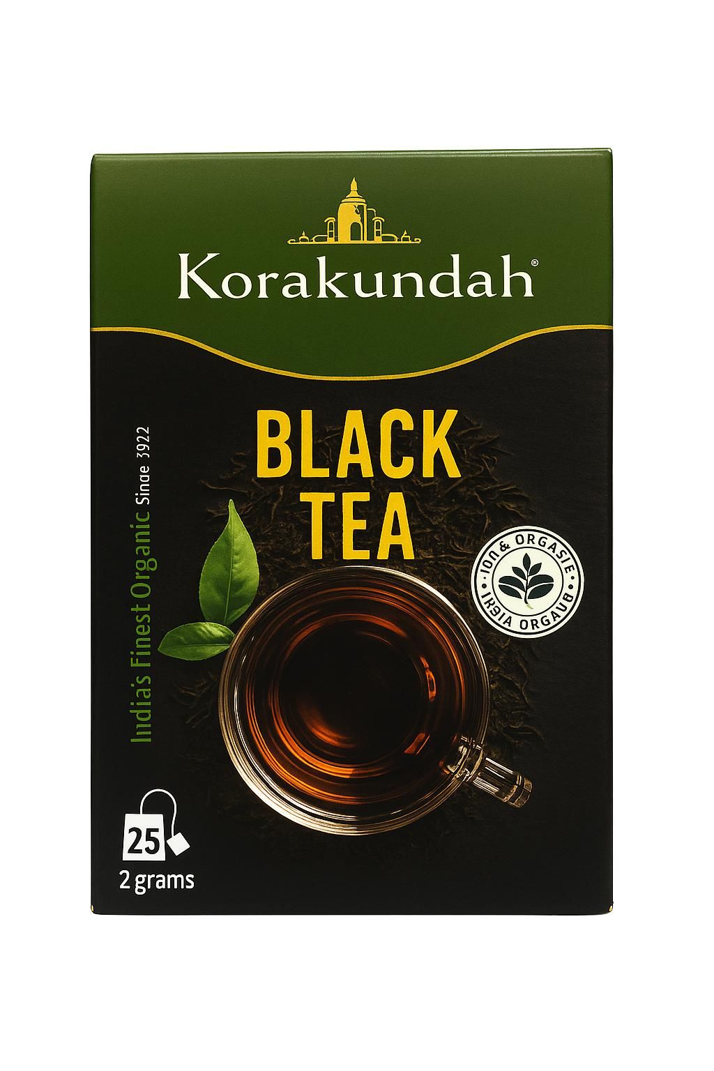 Korakundah Organic Black Tea (25 Dip Bags)