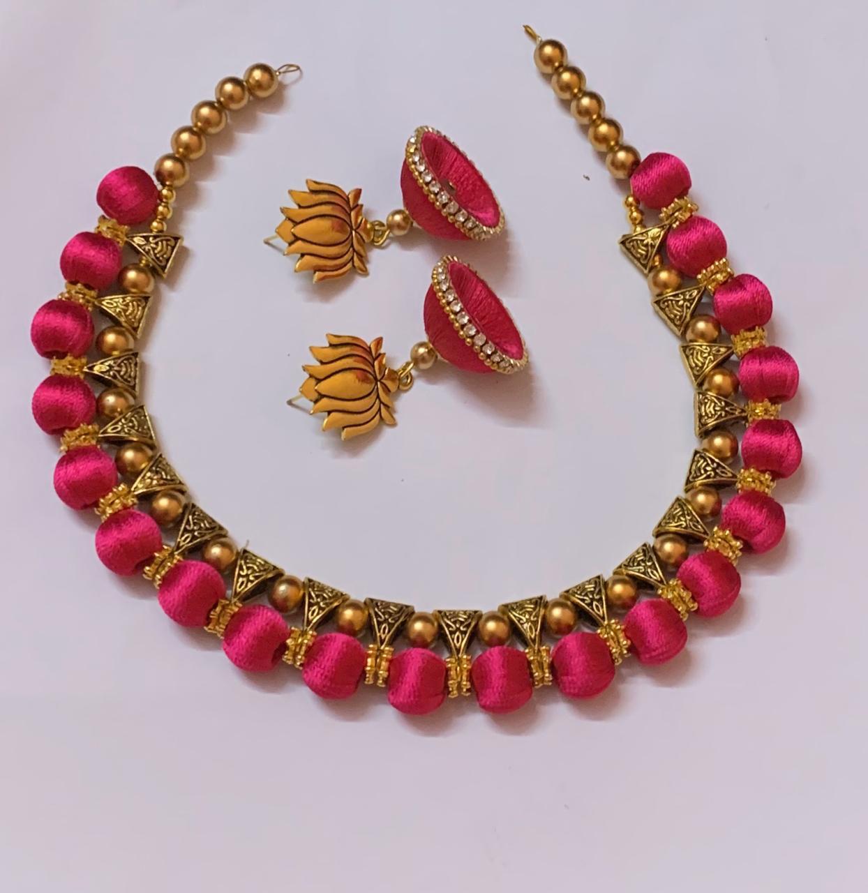 Royal Silk Thread Jewelry Set