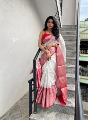 KANJIVARAM SOFT LICHI SILK SAREE