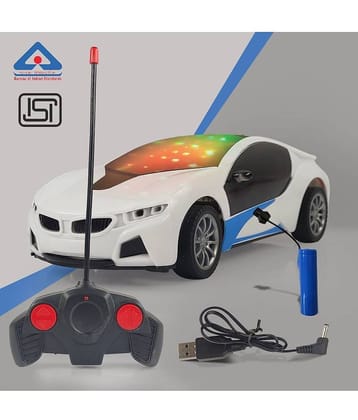 NHR - White Plastic Car ( Pack of 1 )