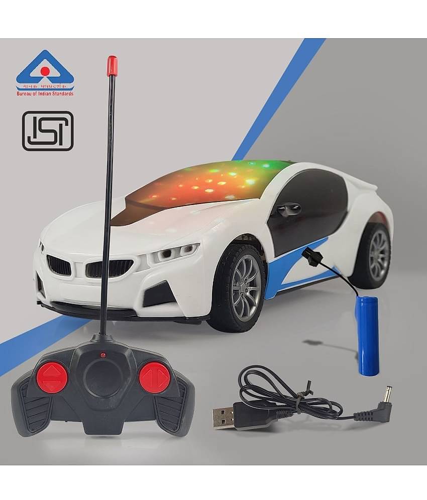 NHR - White Plastic Car ( Pack of 1 )