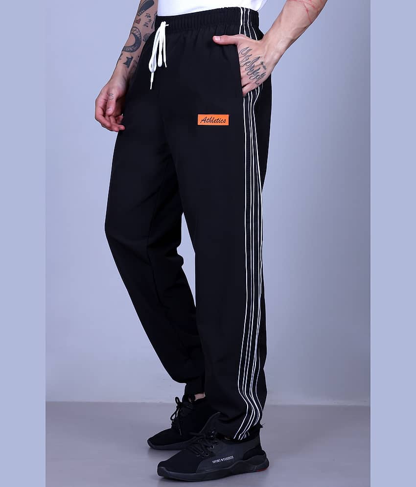HVBK Black Polyester Men's Trackpants ( Pack of 1 )