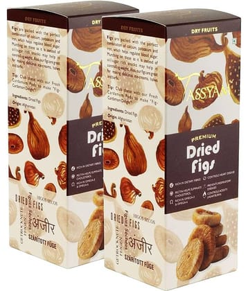 Tassyam Premium Dried Figs 400g (2x 200g Anjeer ) | Healthy Dry Fruits