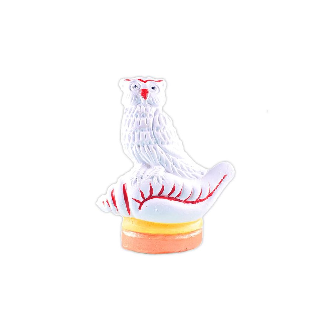 MAYAPURI Handmade Clay Owl Lokkhi Pecha Ullo Status Idol for Puja/Decoration/Gift Item (4.5 inch) - Pooja Needs | Buy online on ZillyBuy