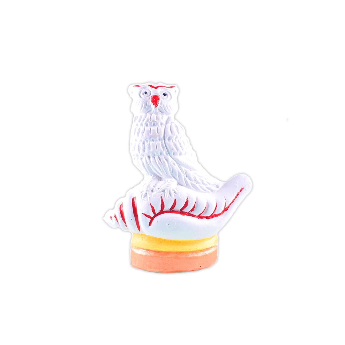 MAYAPURI Handmade Clay Owl Lokkhi Pecha Ullo Status Idol for Puja/Decoration/Gift Item (4.5 inch)