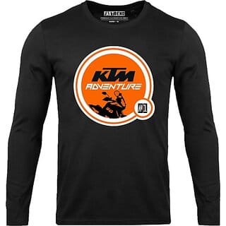 Fastbend Mens Black Printed Cotton Blend Round Neck T-Shirt