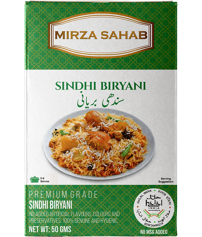 Mirza Sahab Sindhi Biryani Masala Instant Mix 50 gm Pack of 4