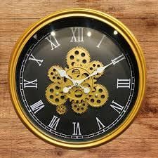 Royal Metal Gear Mechanical Clock Style 34-Antique / Dia: 17 inch / Metal