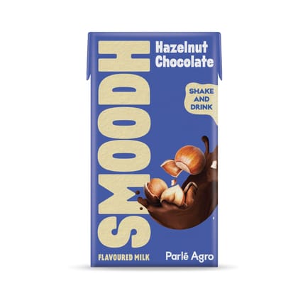 Parle Agro Smoodh Hazelnut Chocolate Flavoured Milk 80 ml (Tetra Pak)