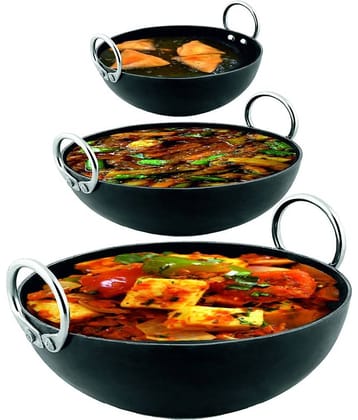 Veer - Iron Deep Kadhai 2 mm ( 4 ) L