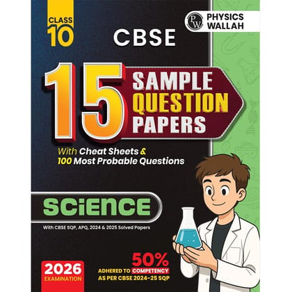 PW 15 CBSE Sample Paper Class 10 Science For 2026 Board Exam with competency focused questions [Paperback] [Oct 30, 2024] pw