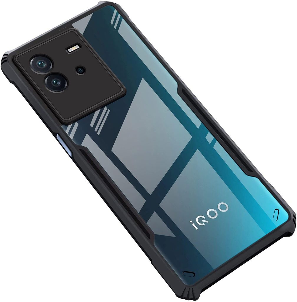 PLUGTECH Slim Shockproof Case | Matte Black Soft | Drop Protection | Precise Cutouts | Premium Mobile Cover for iQOO Neo 6