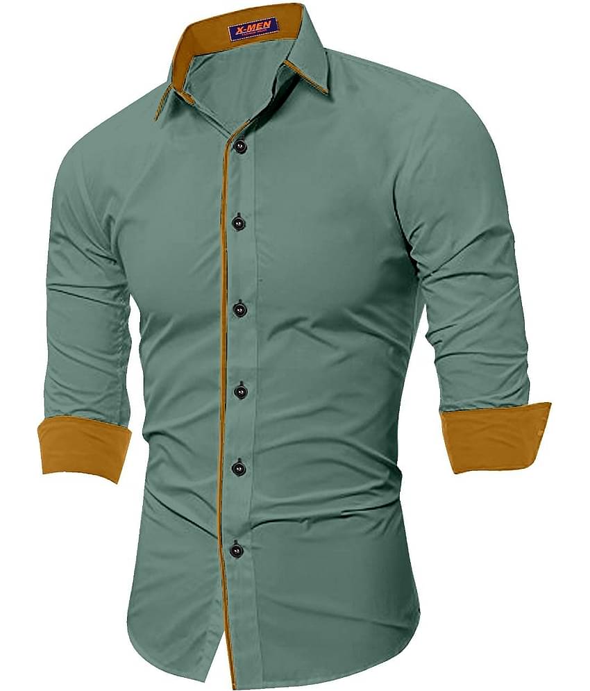 SUR-T 100 Percent Cotton Navy Solids Shirt