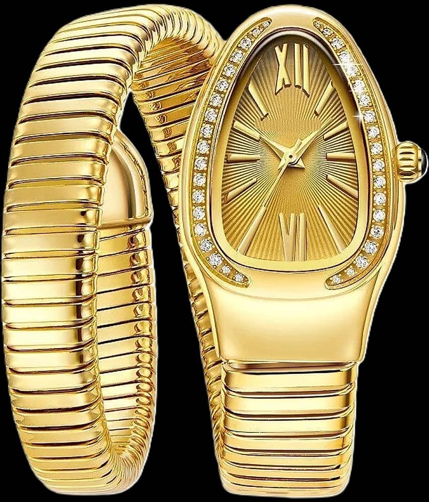 Renaissance Traders Gold Metal Analog Womens Watch