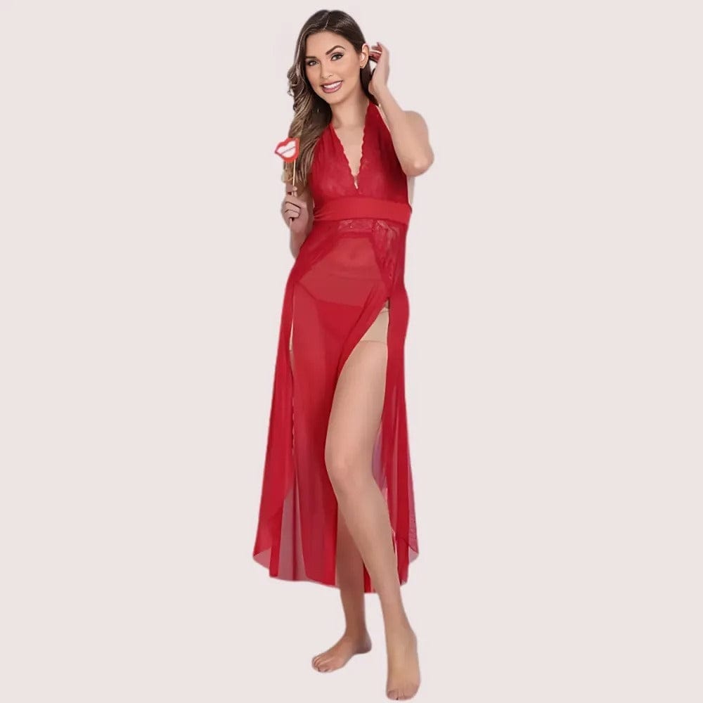 Graceful Long Sheer Nightdress for Women - Nightwear & Loungewear | Buy online on ZillyBuy