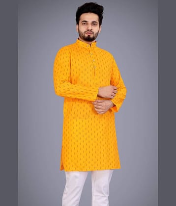Nofilter Gold Cotton Blend Men's Regular Kurta ( Pack of 1 )