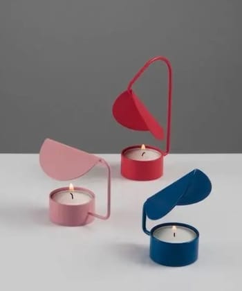 Metal T - Light  candle holder (set of 3)