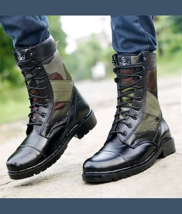 YUVRATO BAXI Black Hiking & Trekking Boot