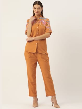 Chic and Contemporary Orange Co-ord Set-XL