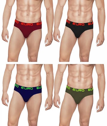 Euro Multi Brief Pack of 4