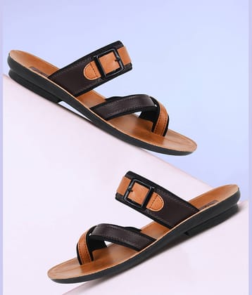 PUPINE Tan Men's Thong Flip Flop