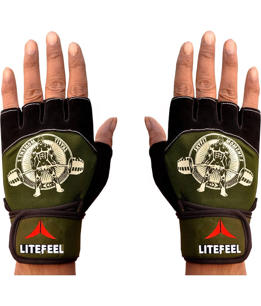 LITEFEEL Trendy Gym Gloves Unisex Polyester Gym Gloves For Advanced Fitness Training and Workout With Half-Finger Length