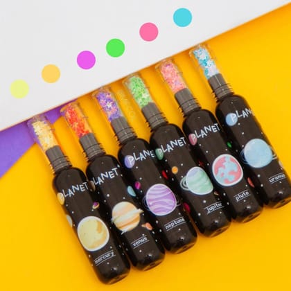 Space Theme Highlighters Marker Pens 6 Pieces Stationery