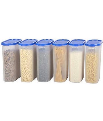 Analog kitchenware - Plastic Navy Blue Food Container ( Set of 6 - 2500 )