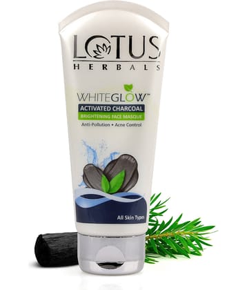 Lotus Herbals Whiteglow Activated Charcoal Brightening Face Mask, 100G