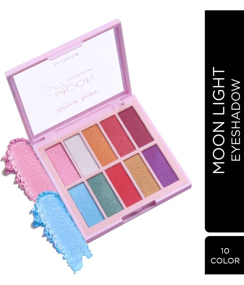 Seven Seas Moon Light Eyeshadow 10 Pigmented Colors Eyeshadow Matte & Shimmery Finish 24.4 g