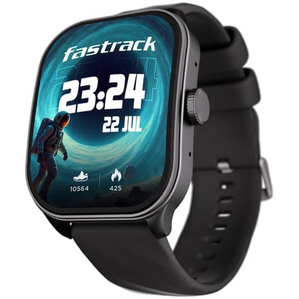 Fastrack Limitless FS2 Pro 1.96" AMOLED Smart Watch with BT Calling, AI Voice Assistant, 100+ Sports Modes, 5-Day Battery, Fast Charge, Health Tracking, – Smartwatch for Men& Women (Black)(38086PP01K) Fastrack Limitless FS2 Pro 1.96" AMOLED Smart Watch w