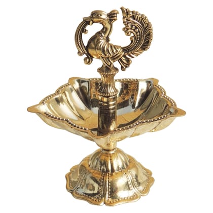 Brass Decorative Brass Murga Deepak No. 4 (FMAS778 E)