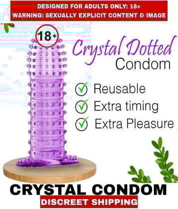 Reusable crystal condoms sleeves For Men