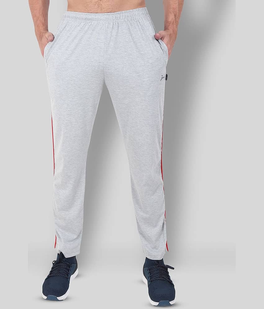 Zeffit - Grey Cotton Blend Men's Trackpants ( Pack of 1 )