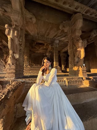 Lekisha Floral Emerald Green & White SP Polki Earrings