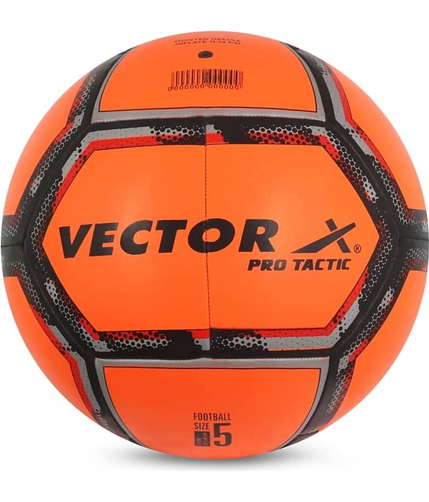 Vector X - Orange Synthetic Leather Football ( Pack of 1 )