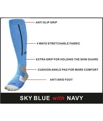 Just rider Cotton Men's Solid Knee Length Socks for Hockey/Soccer/Football Stocking.