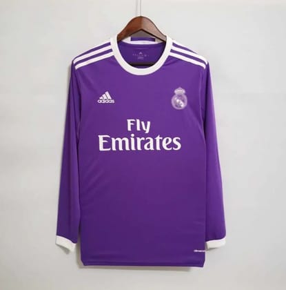 RL Madrid 2016-17 Away Retro Jersey FULL SLEEVE-S