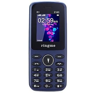 Ringme R+ 1 (Dual Sim, 1.8 Inch Display, 1000mAh Battery, Blue)